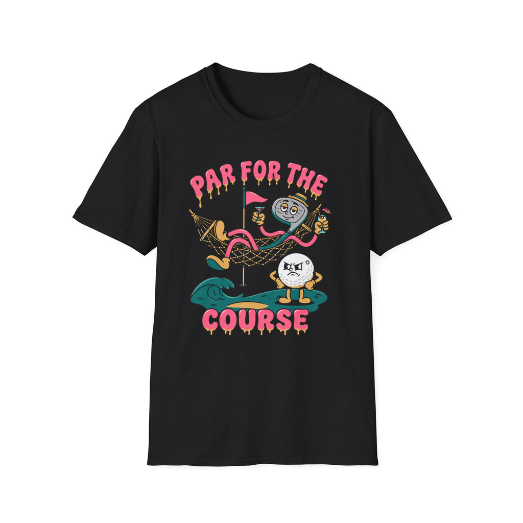 Par for the Course Cartoon Golf T-Shirt