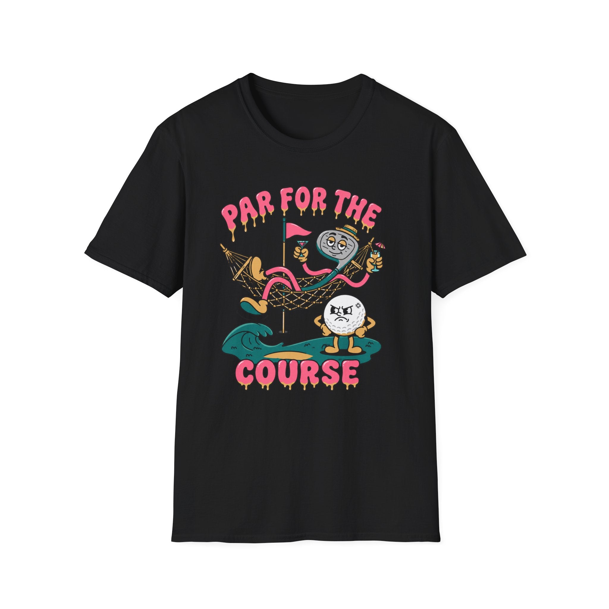 Par for the Course Cartoon Golf T-Shirt