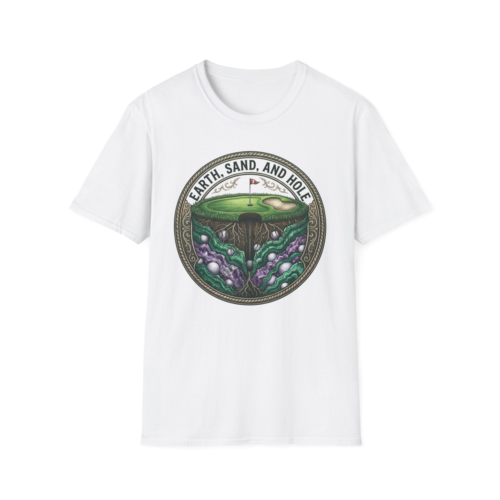 Earth, Sand, and Hole Golf T-Shirt