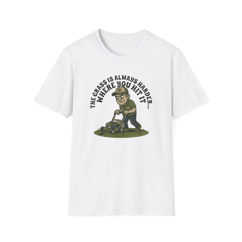 “The Grass Is Always Harder Where You Hit It” T-Shirt