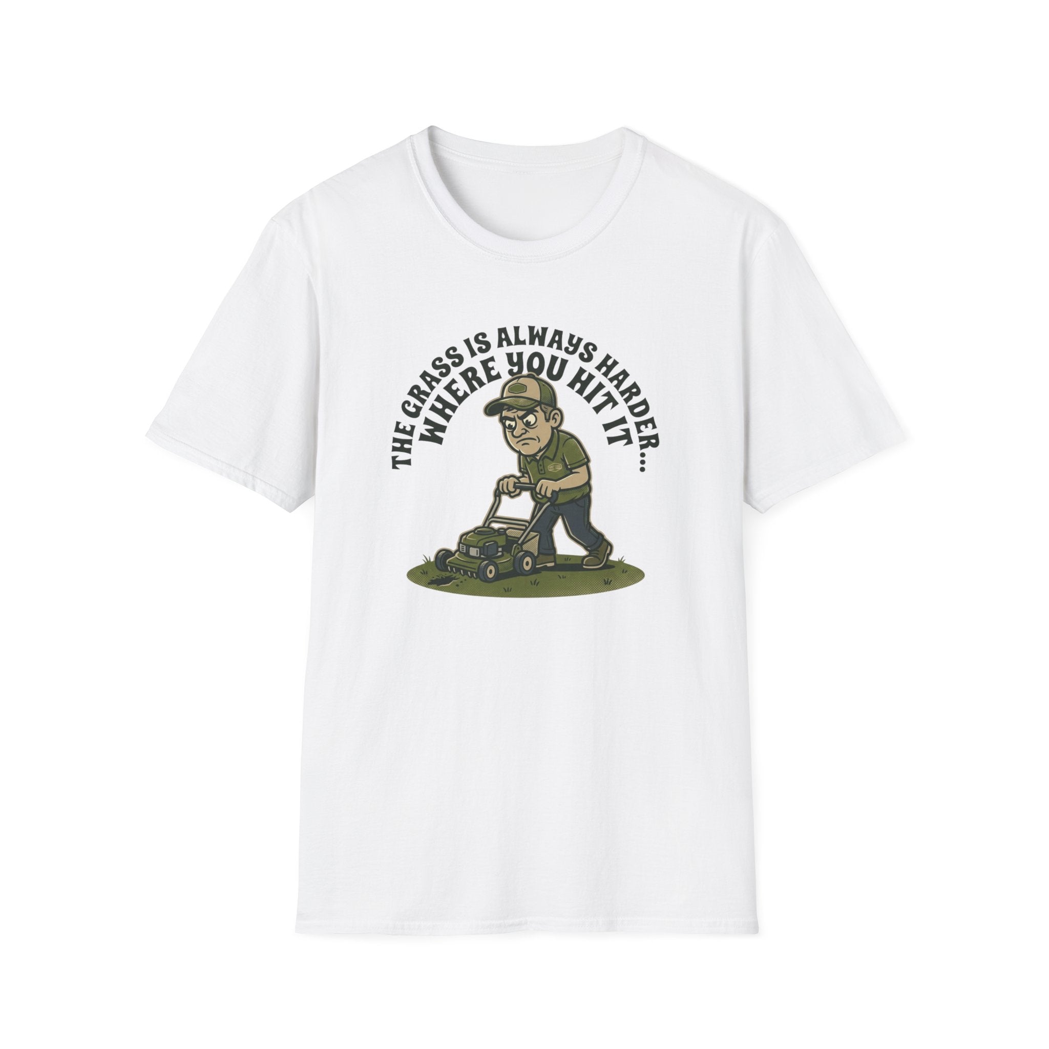 “The Grass Is Always Harder Where You Hit It” T-Shirt