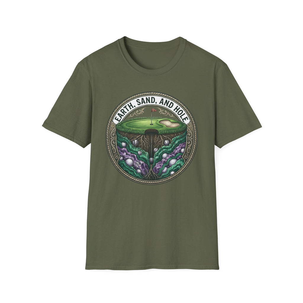 Earth, Sand, and Hole Golf T-Shirt
