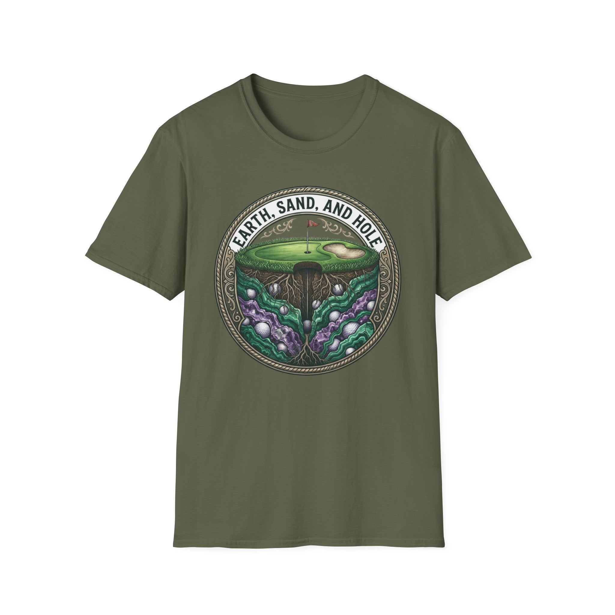 Earth, Sand, and Hole Golf T-Shirt