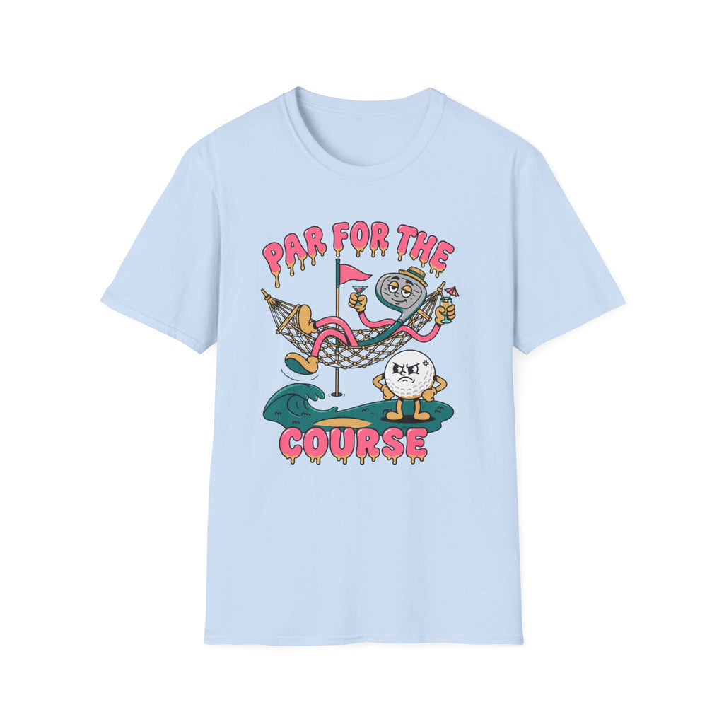 Par for the Course Cartoon Golf T-Shirt