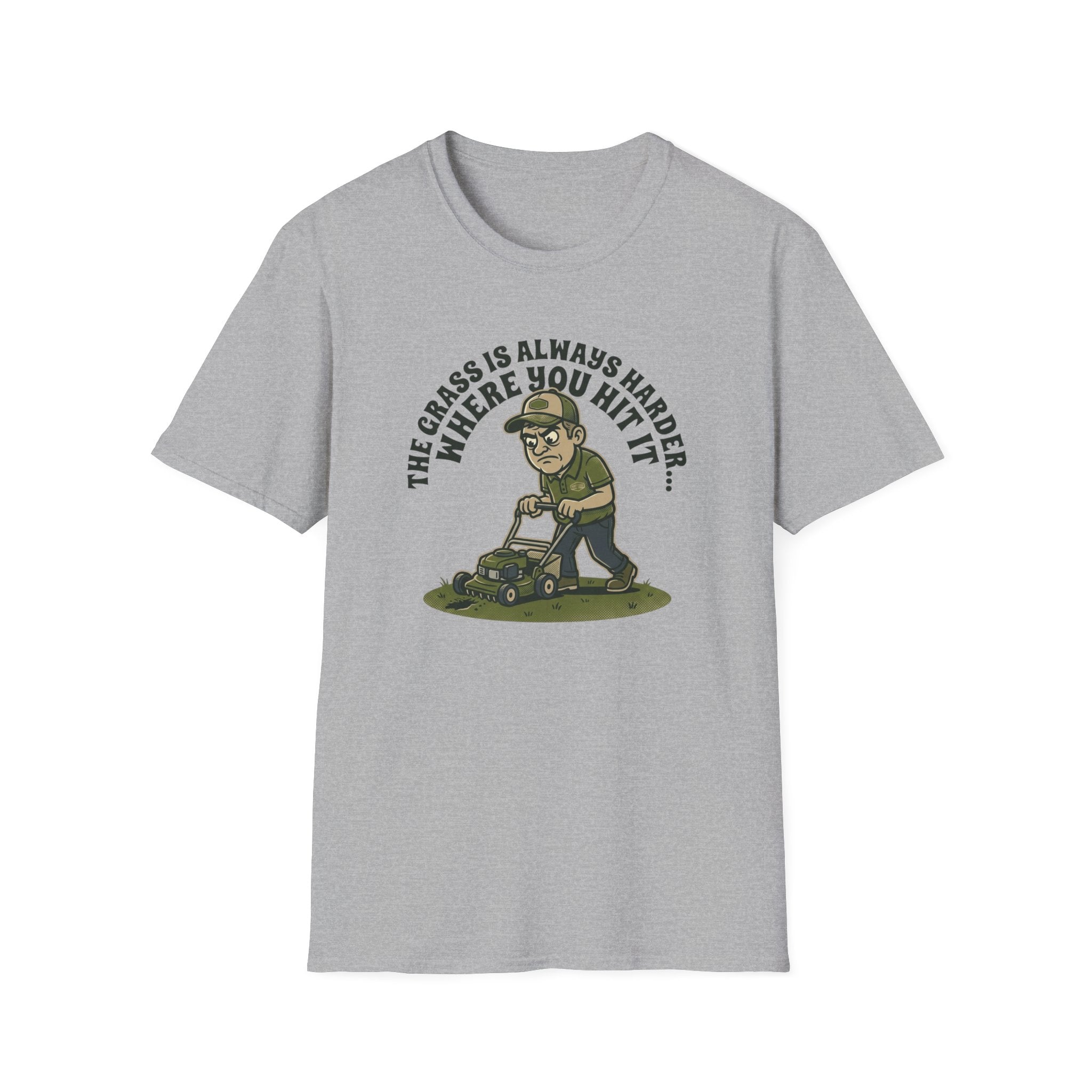 “The Grass Is Always Harder Where You Hit It” T-Shirt