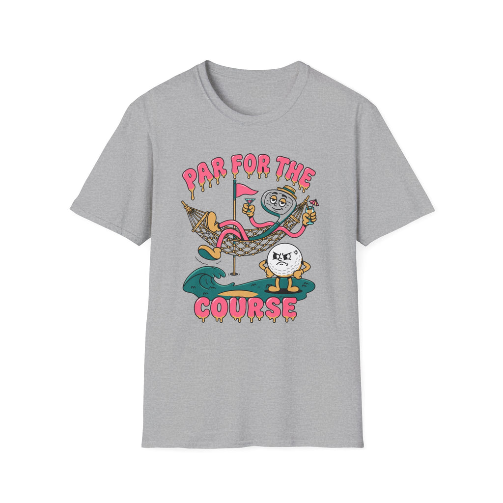Par for the Course Cartoon Golf T-Shirt
