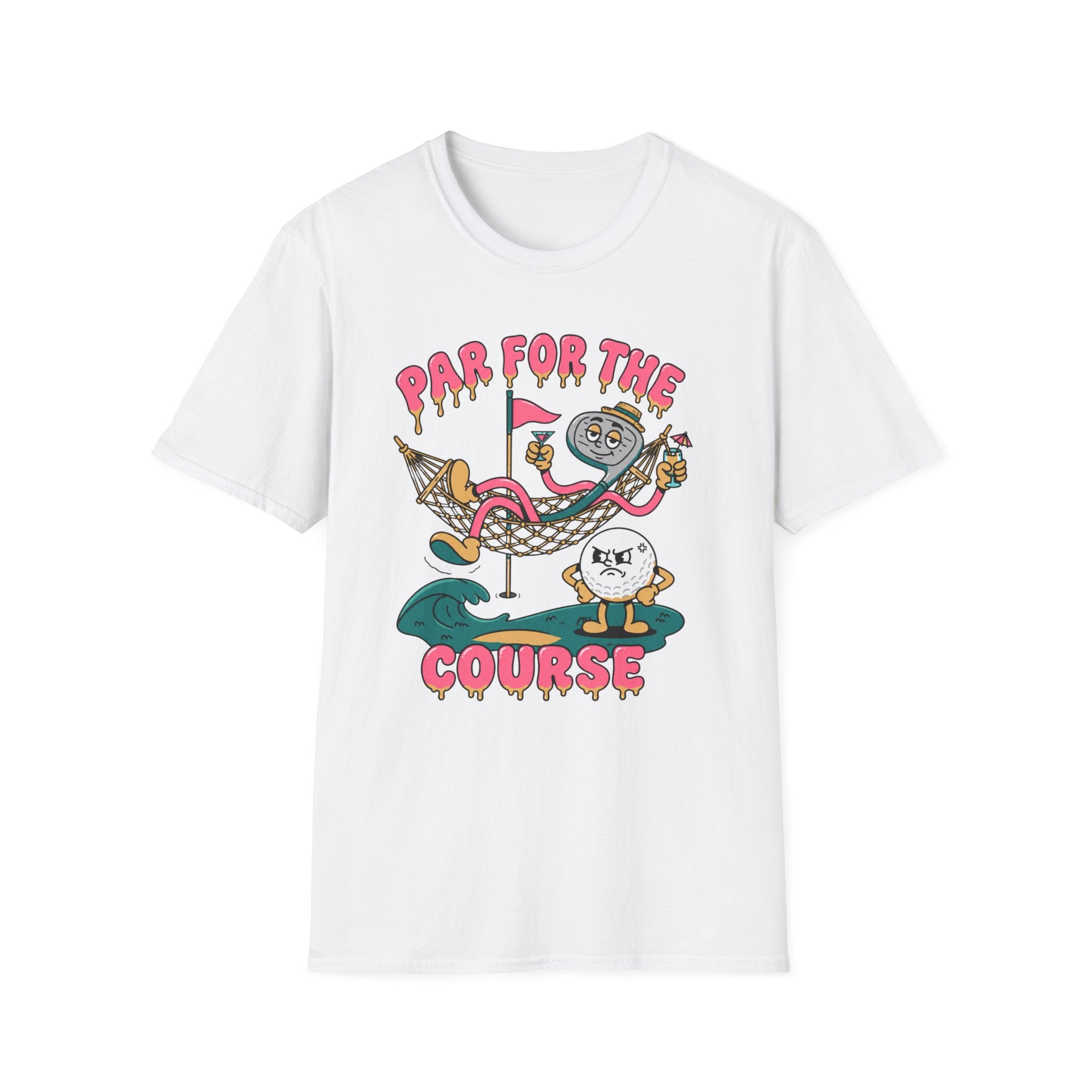 Par for the Course Cartoon Golf T-Shirt