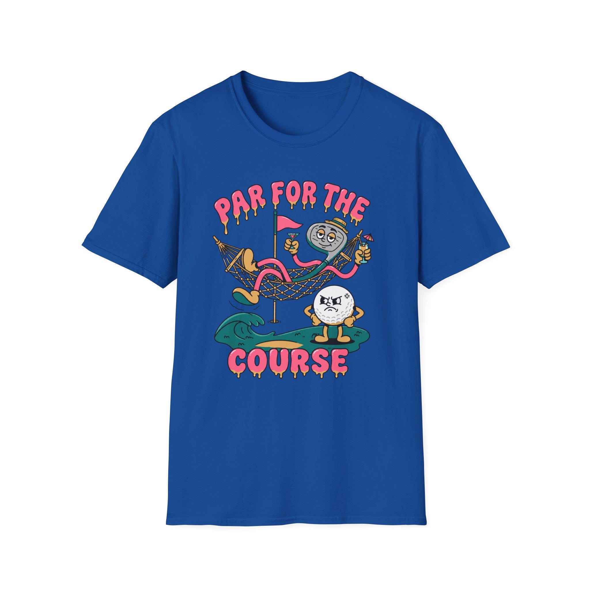 Par for the Course Cartoon Golf T-Shirt
