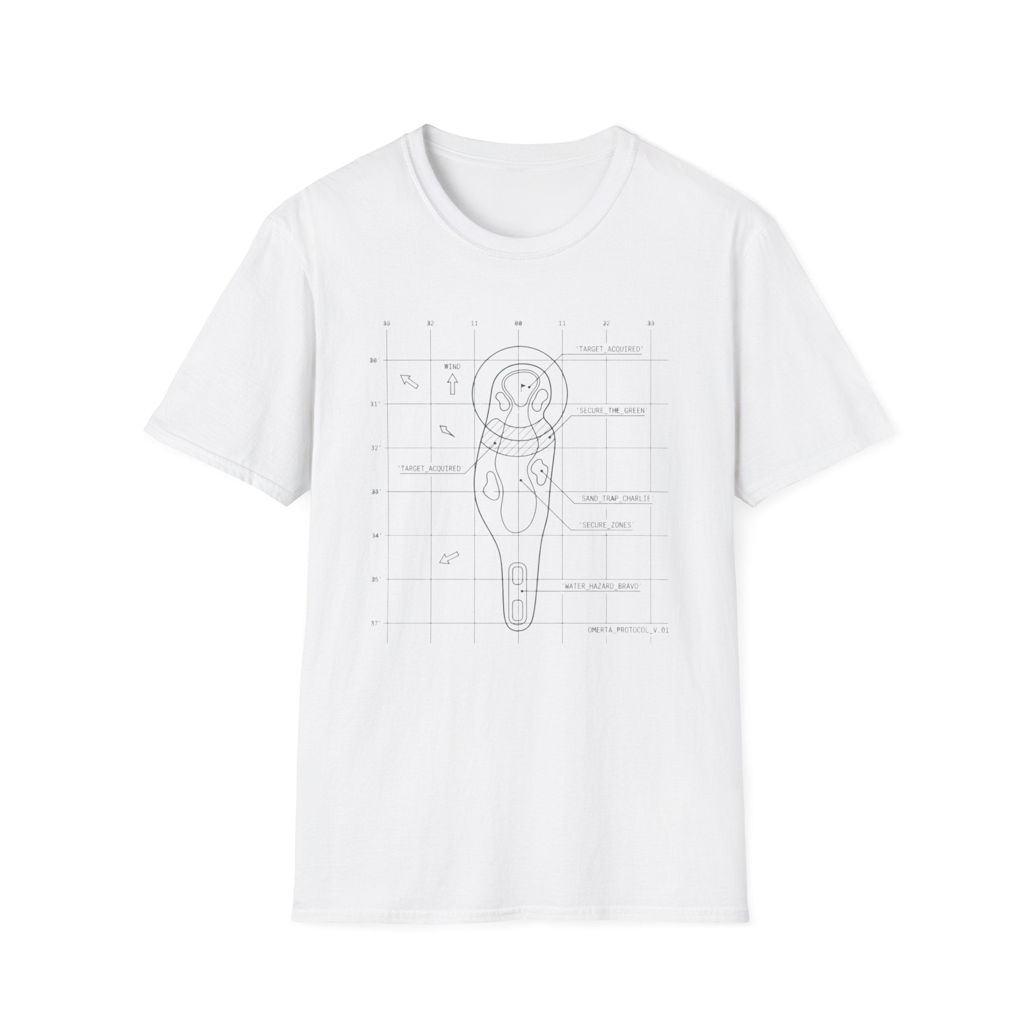 Minimal Course Blueprint T-Shirt