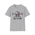 Golf Is Pain Skull T-Shirt