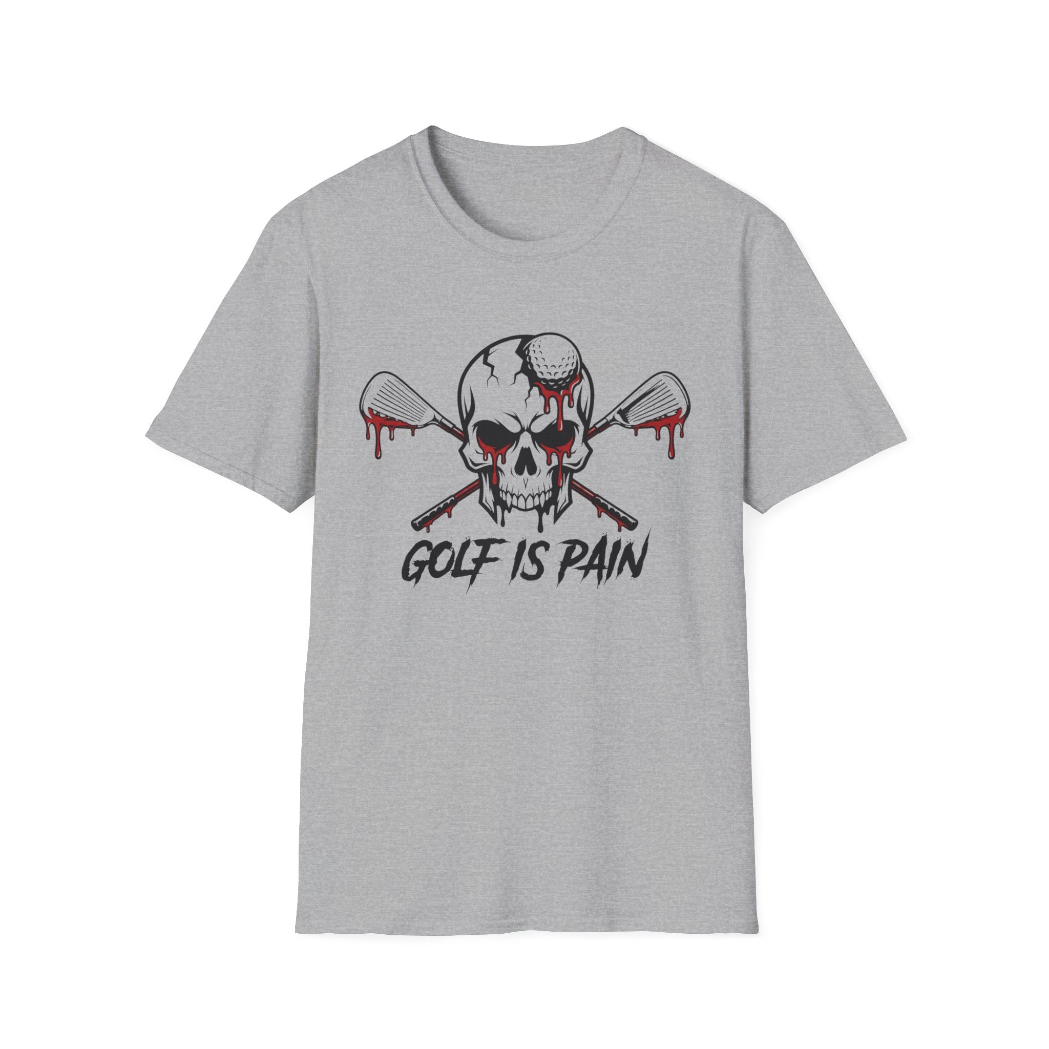 Golf Is Pain Skull T-Shirt