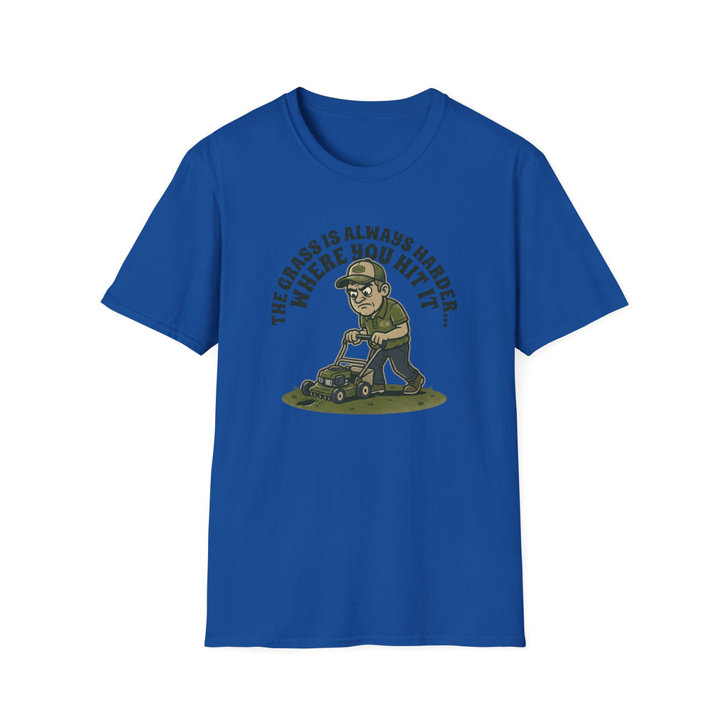 “The Grass Is Always Harder Where You Hit It” T-Shirt