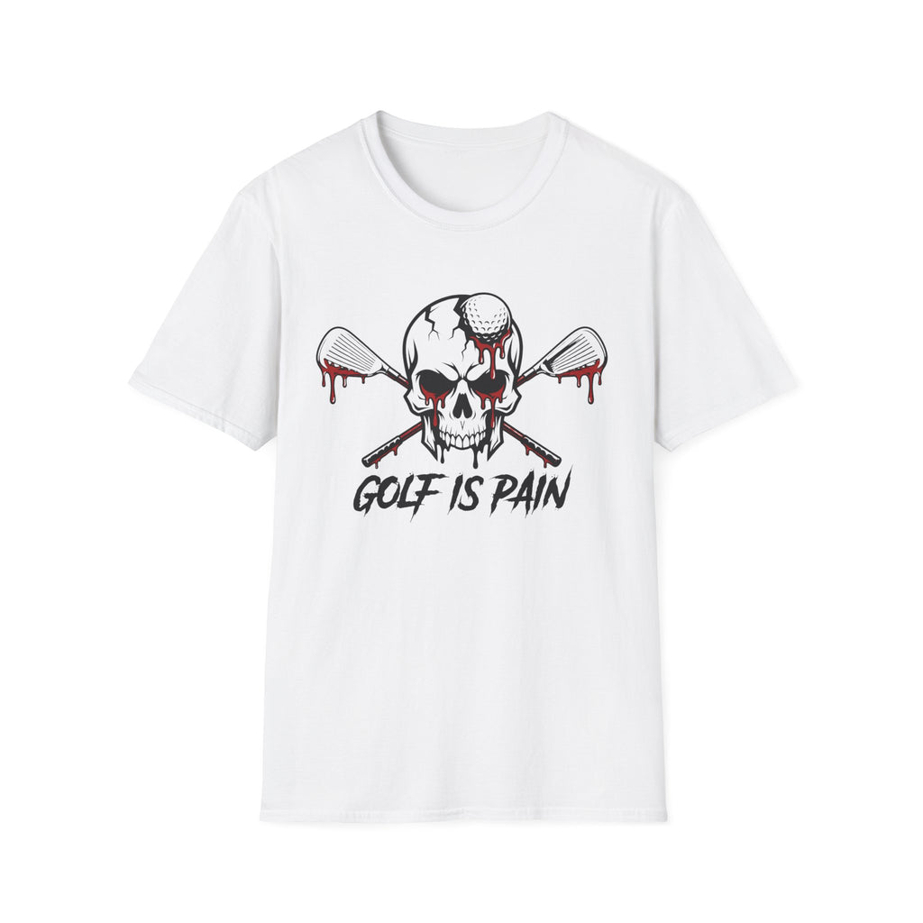 Golf Is Pain Skull T-Shirt