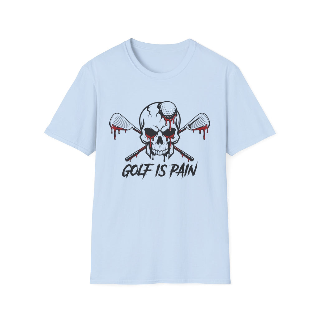 Golf Is Pain Skull T-Shirt