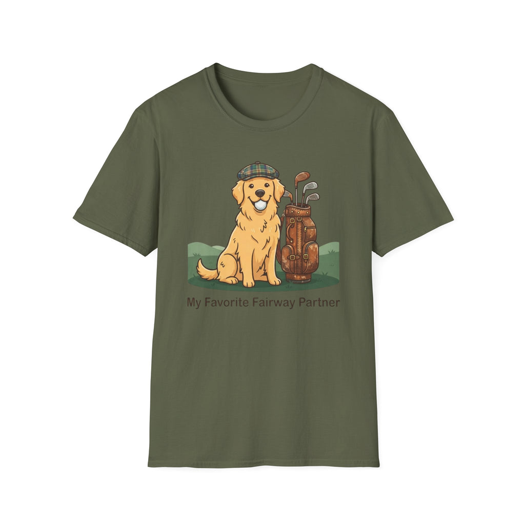 "My Favourite Fairway Partner" Golf Dog T-Shirt