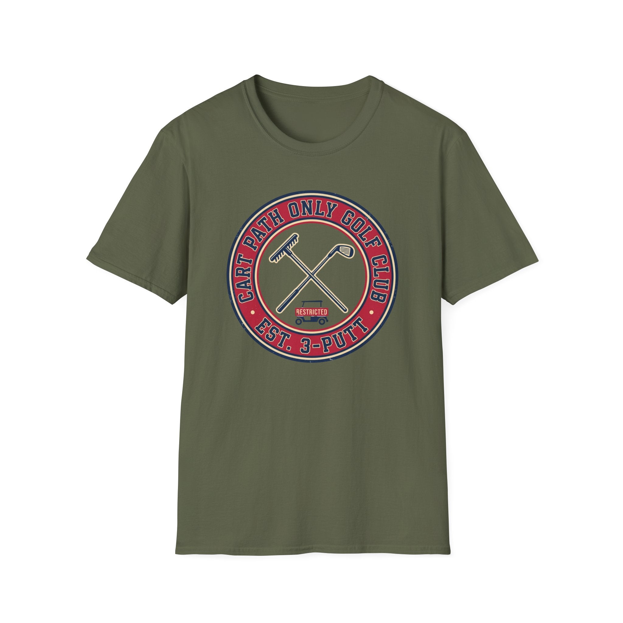 “Cart Path Only Golf Club” T-Shirt