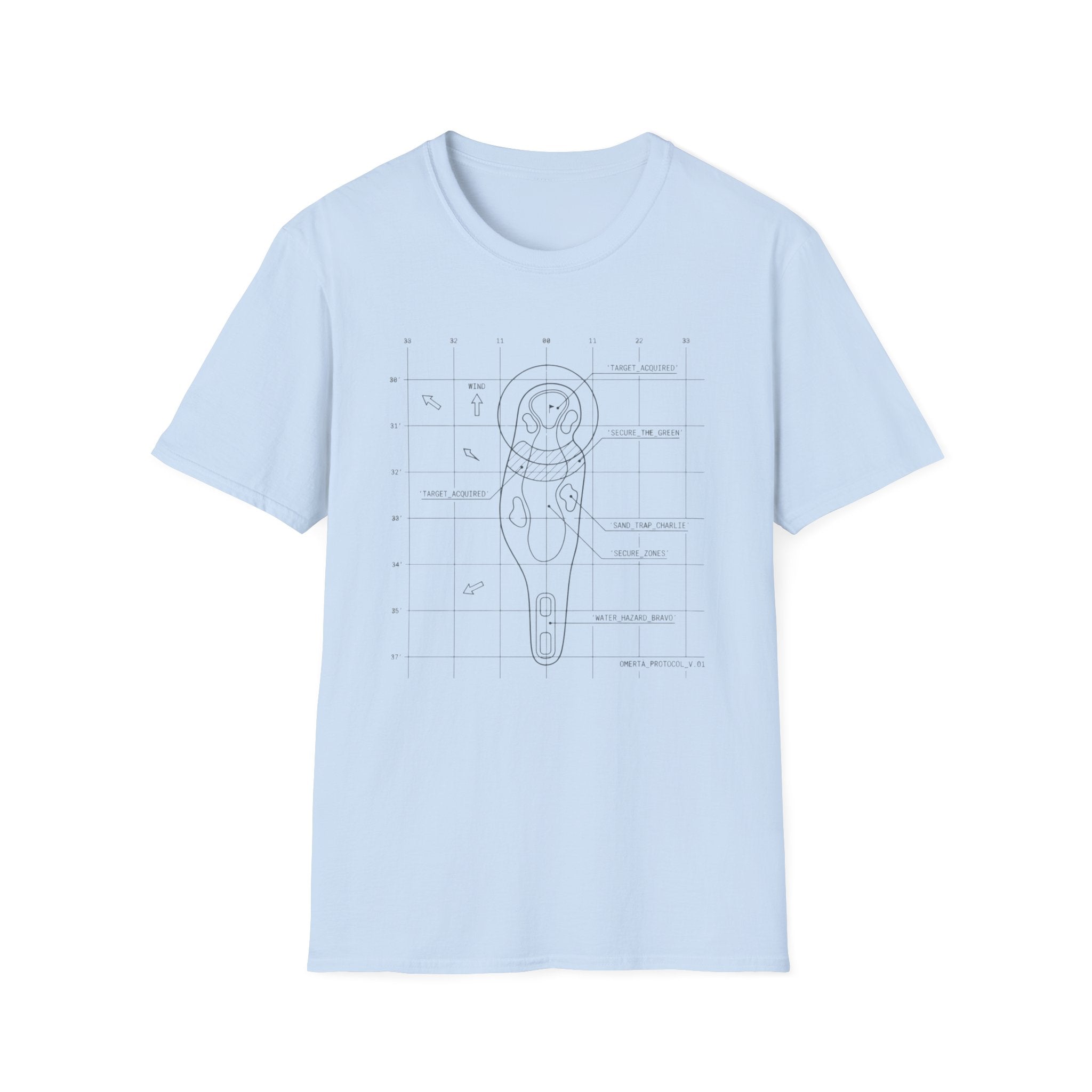 Minimal Course Blueprint T-Shirt