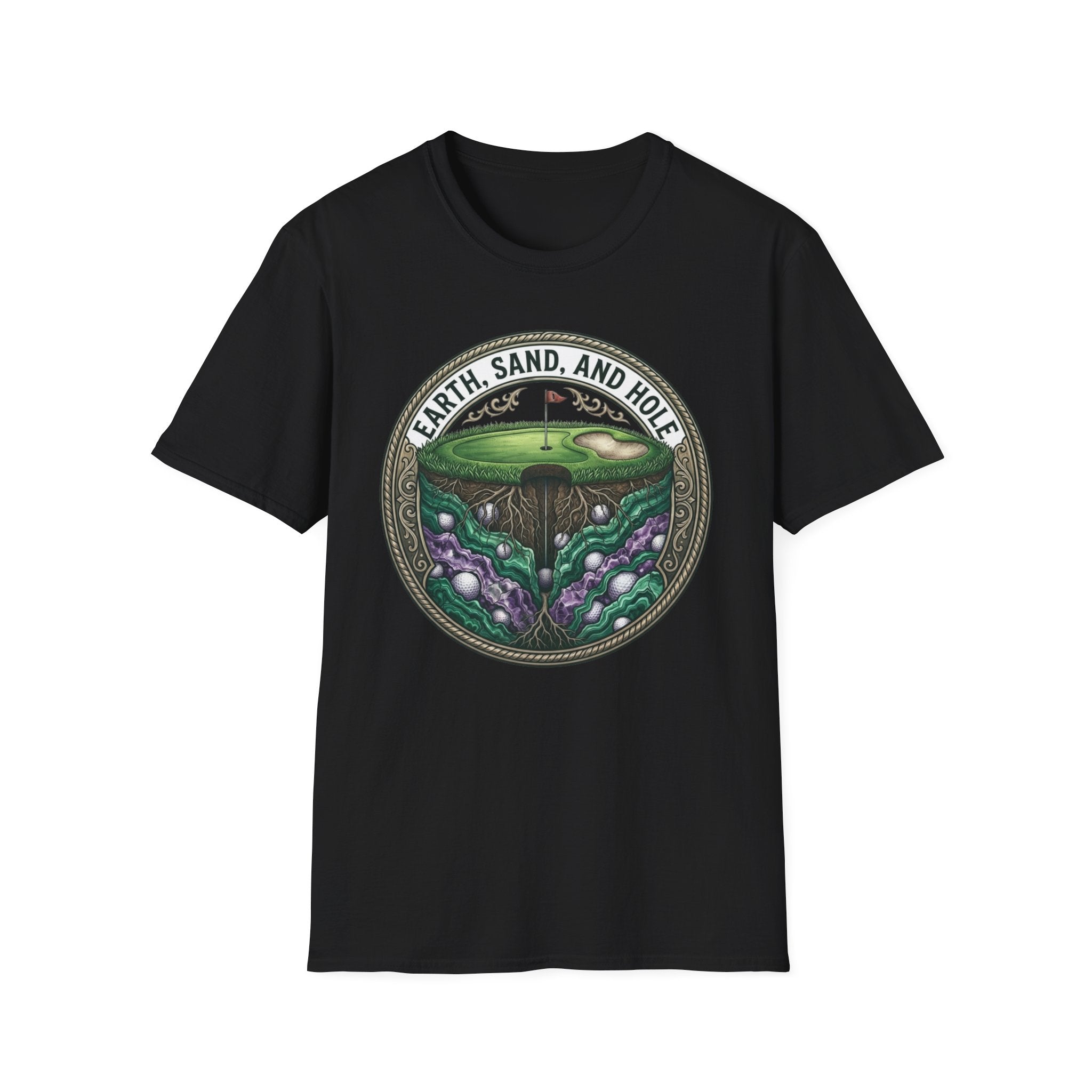 Earth, Sand, and Hole Golf T-Shirt