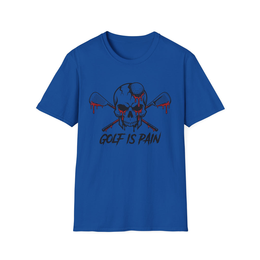 Golf Is Pain Skull T-Shirt