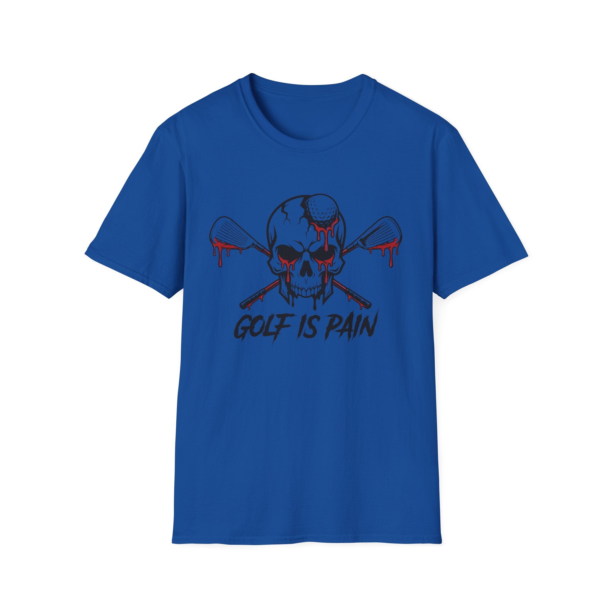 Golf Is Pain Skull T-Shirt