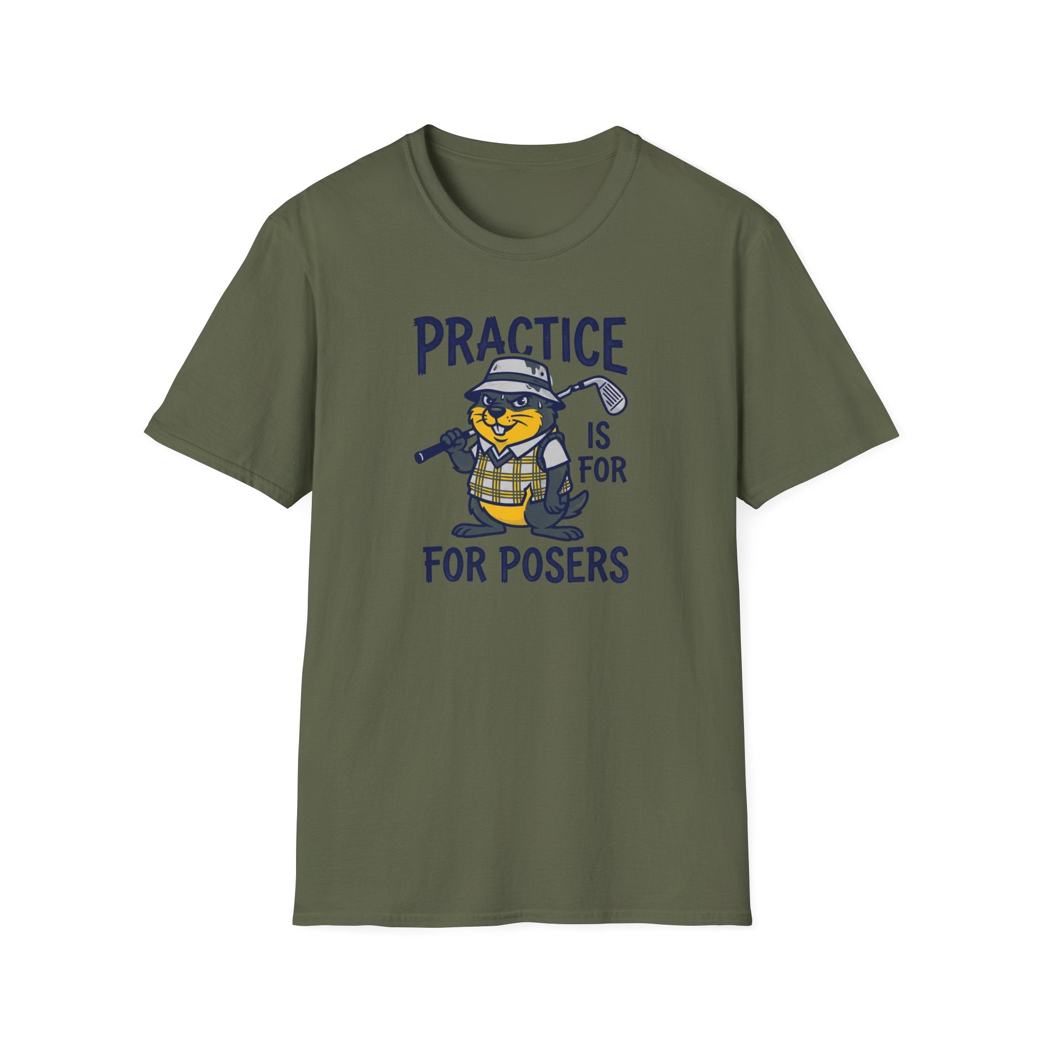 "Practice Is For Posers" Golf T-Shirt