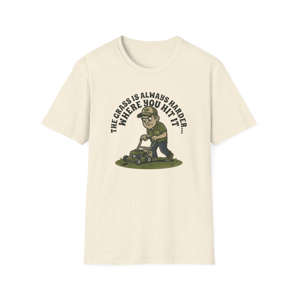 “The Grass Is Always Harder Where You Hit It” T-Shirt