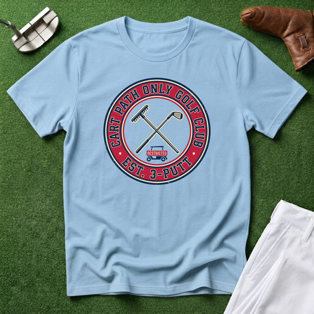 Cart Path Only Golf Club T-Shirt