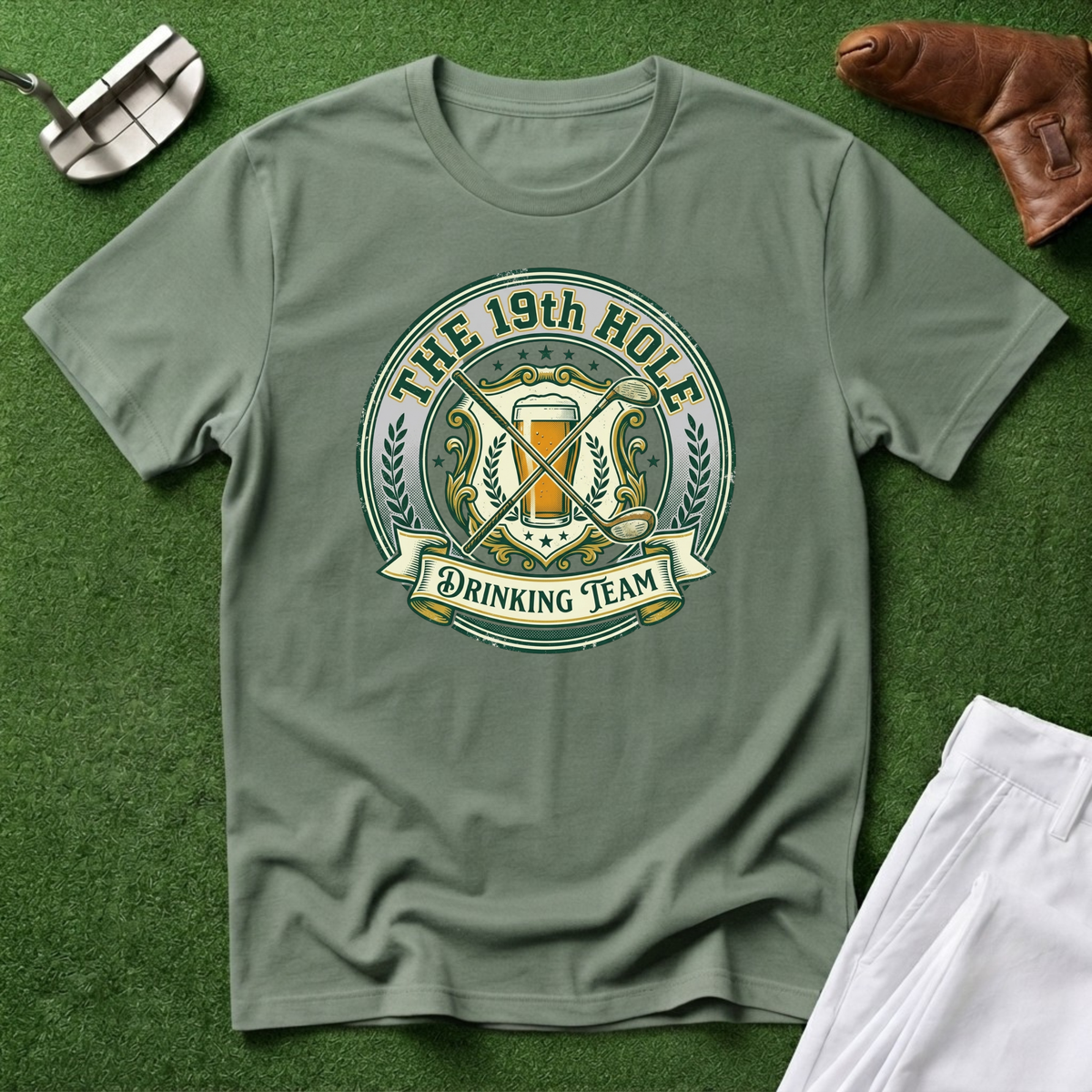 The 19th Hole Drinking Team T‑Shirt