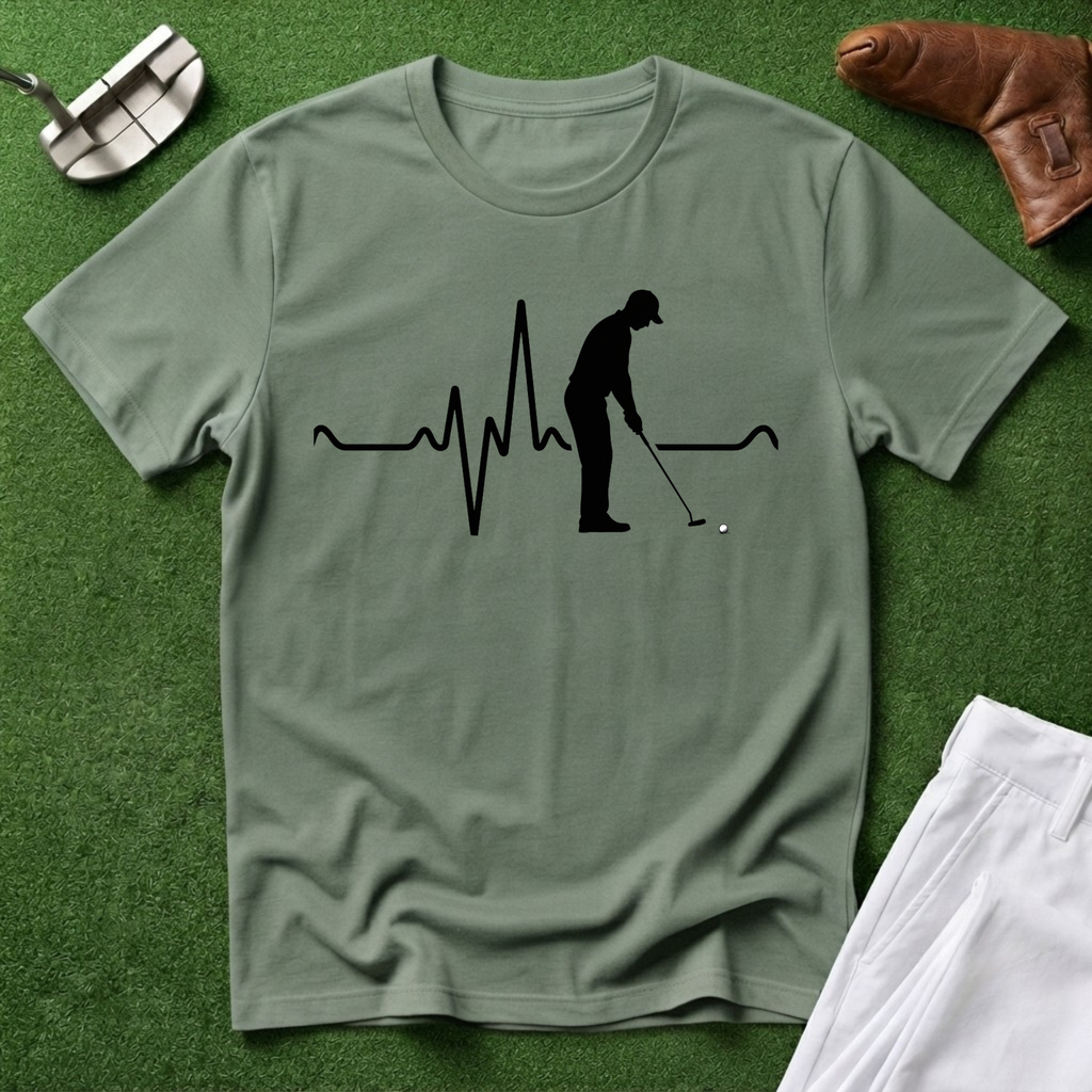 Golf Heartbeat T-Shirt