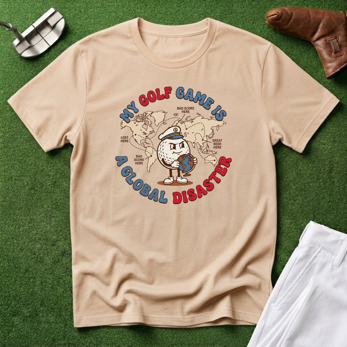 My Golf Game Is a Global Disaster T-Shirt