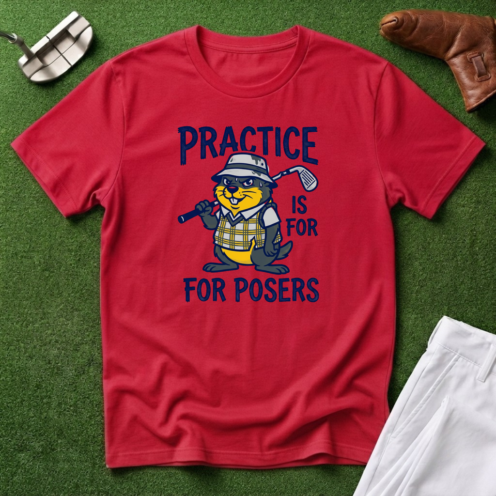 Practice Is For Posers Golf T-Shirt