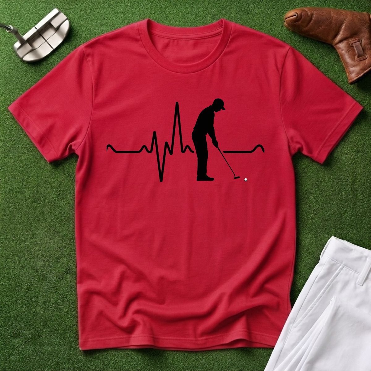 Golf Heartbeat T-Shirt
