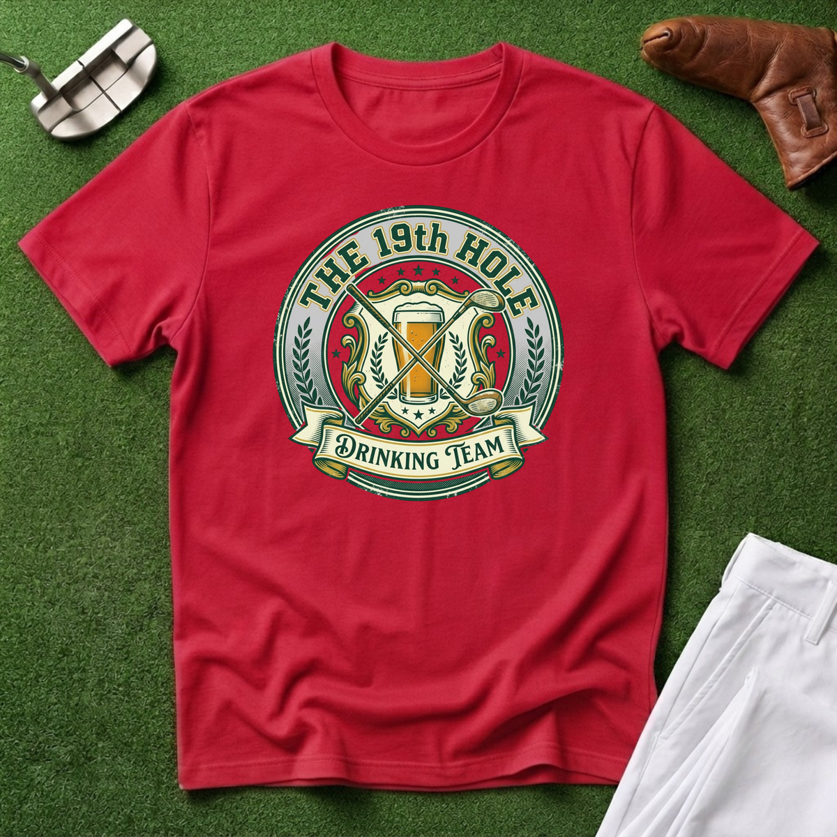 The 19th Hole Drinking Team T‑Shirt