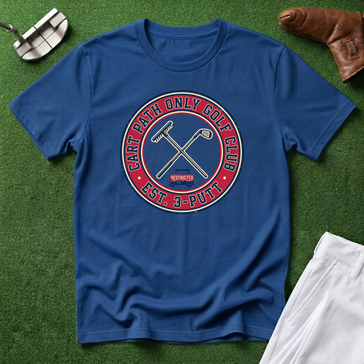 Cart Path Only Golf Club T-Shirt