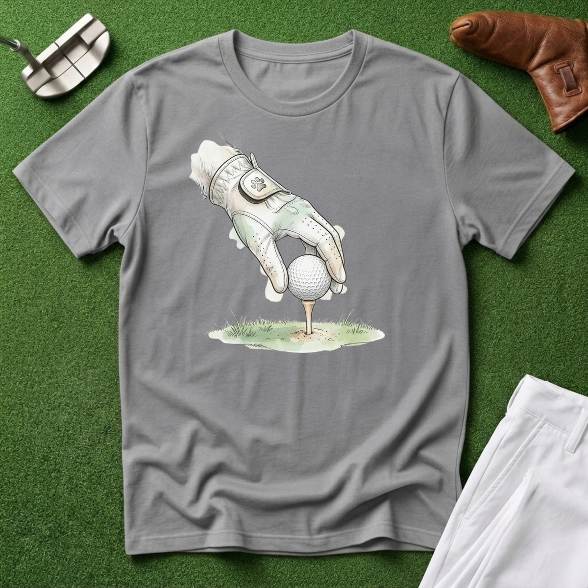 Golf Glove & Tee T-Shirt