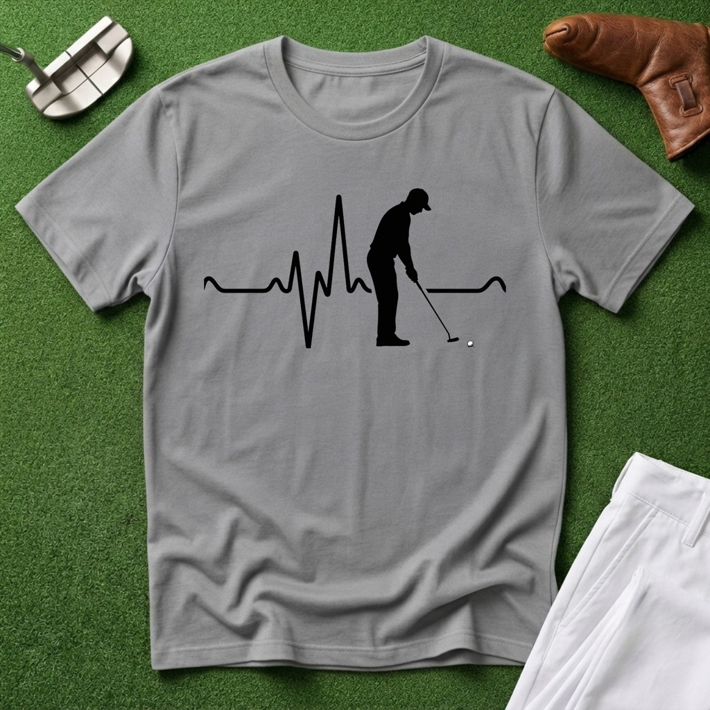 Golf Heartbeat T-Shirt