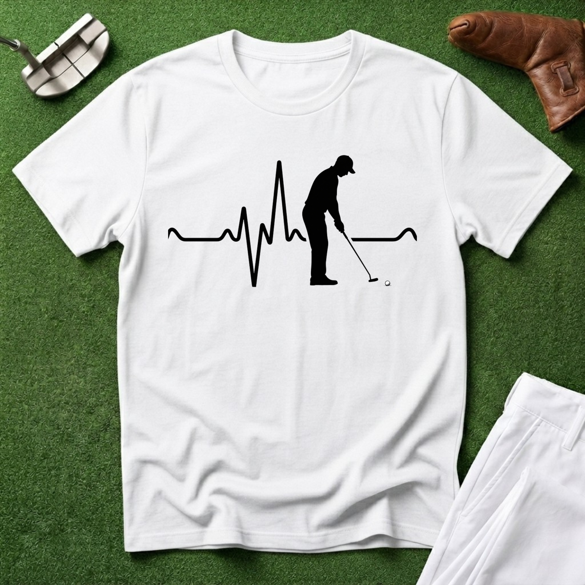 Golf Heartbeat T-Shirt
