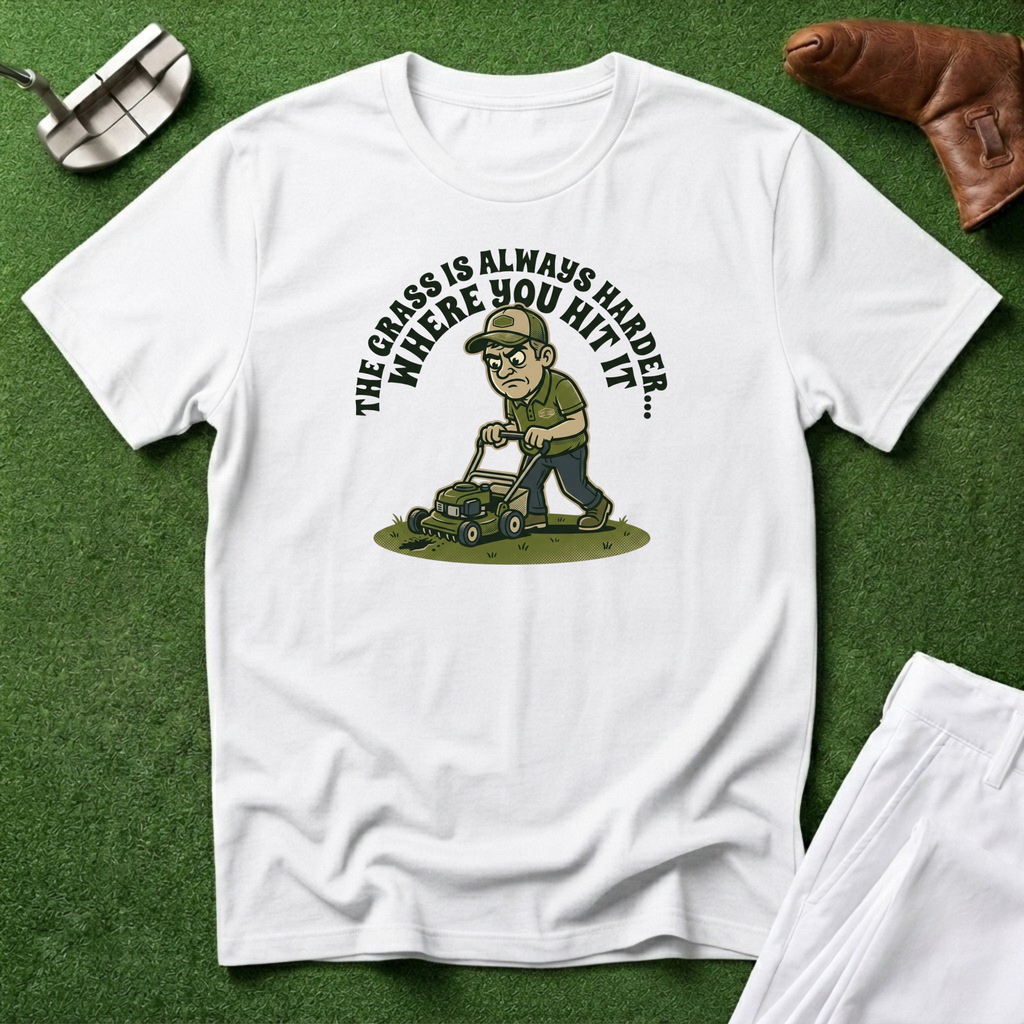 The Grass Is Always Harder Where You Hit It T-Shirt
